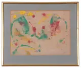 Untitled by Hyman Segal, mixed media on paper, sold May 2024