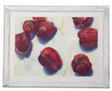 Red Apples by Tracy Myers, pastel and watercolour, sold May 2024