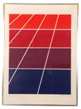 Geometric abstract by Peter Hedegaard, lithograph, sold May 2024