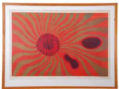 Sea Anemone I by Ronald King, screenprint, sold May 2024