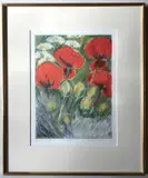 Poppies by Joan Zuckerman, lithograph, offered May 2024
