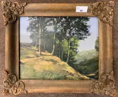 The Clough near Sheffield by William Burns, oil on board, sold May 2024