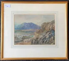 Dolgelly Road by David Cox Jnr., 1840, watercolour and pastel, sold May 2024