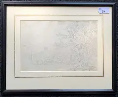 Isle of Wight by John Laporte, pencil on paper, sold May 2024