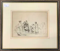 After Rembrandt by Ignace Joseph de Claussin, 1799, etching on paper, sold May 2024