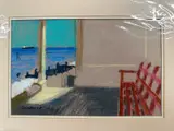 Coastal Viewpoint by Derek Inwood, Pastel, Coastal Viewpoint, probably Sheringham, Norfolk, mounted, sold May 2024
