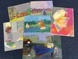 Six various by Derek Inwood, pastel, sold May 2024