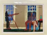Untitled by Derek Inwood, Pastel, mounted, sold May 2024