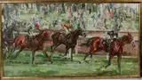 Royal Ascot Britannia Stakes 1967 by Jack Lawrence Miller, 1968, oil on canvas, sold Oct 2026