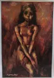 Female nude seated by Barry Leighton-Jones, oil on board, offered Oct 2026