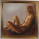 Female nude by Barry Leighton-Jones, oil on canvas, offered Oct 2026