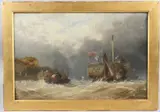On the Thames by John Tenison Salmon, oil on canvas, sold Oct 2026