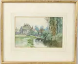 View of a watermill by William Tatton Winter, watercolour, offered Oct 2026