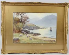 The River Conway near Taly-Fan by Warren Williams, watercolour, sold Oct 2026