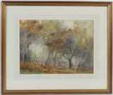 A Birchwood by Elma Northey, watercolour, offered Oct 2026