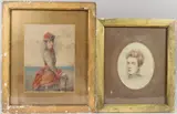 Portrait of M Louisa Gipps by Louisa Thomas, 1884, watercolour, offered Oct 2026