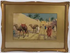Walls of Mogador by Giovanni Barbaro, watercolour, sold Oct 2026