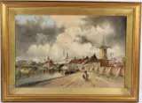 Steenbergen by Louis van Staaten, watercolour, offered Oct 2026
