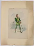 Alhambra Guards Act III by William John Charles Pitcher, ink and watercolour, sold Oct 2026
