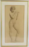 Study of a nude boy by Herbert Dalziel, pencil on paper, sold Oct 2026
