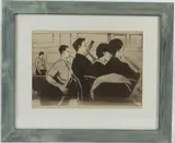 Woodwind Section of Reading University Orchestra c.1950 by Hubert Arthur Finney, print, sold Oct 2026