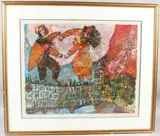 Ce Violon est le Soleil de Londres by T Tobiasse, print, sold Oct 2026