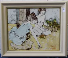 French by Bernard Dufour, oil on canvas, offered Aug 2026