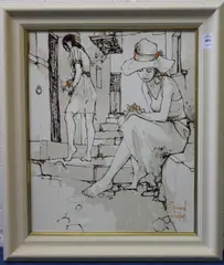 French by Bernard Dufour, oil on canvas, offered Aug 2026