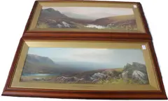 Old Belstone Moors and Selston Moors by Reginald Daniel Sherrin, watercolor, offered Aug 2026