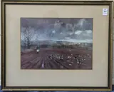 WORCESTER PARK and BUCKLAND BEAGLES by Michael Lyne, print, offered Aug 2026