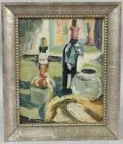 Still Life at Much Hadham c.1950 by Reginald James Lloyd, oil on board, sold Aug 2026