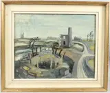 Mine Shaft by Reginald James Lloyd, 1952, oil on canvas, sold Aug 2026