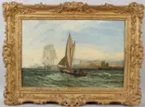 Off Falmouth, Cornwall by Henry Dawson, oil on canvas, offered Aug 2026
