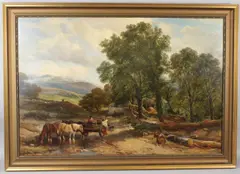 A Scene at Beytys-Y-Coed N Wales by Henry Brittan Willis, oil on canvas, offered Aug 2026