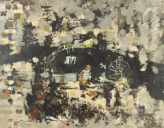 Sea Battle by Michael D'Aguilar, oil, sold Aug 2026