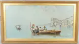 Boat trip off the Neapolitan coast by Giuseppe Cosenza, oil on canvas, sold Aug 2026