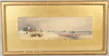 Coastal landscape with windmill by Thomas Bush Hardy, 1887, watercolour, sold Aug 2026