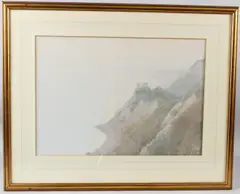Golden Eve from Beer Headland, Autumn 1927 by John White, watercolour, sold Aug 2026