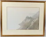 Golden Eve from Beer Headland, Autumn 1927 by John White, watercolour, sold Aug 2026