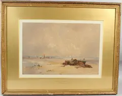 Shrimpers on the French Coast by Thomas Bush Hardy, 1888, watercolour, offered Aug 2026
