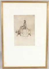 Buggy by Carol Walklin, etching, sold Aug 2026