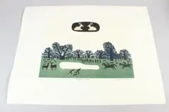 Richmond Park' colour etching 1/75 signed and inscribed in pencil unframed 35 x 48cm by Julian Trevelyan, etching, offered Aug 2026