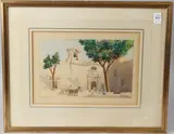 Pieta Church Malta by Joseph Galea, watercolour, offered Jul 2026