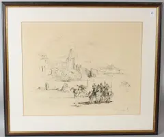 Rome and Cadaqués etching by Salvador Dalí, etching, sold Jul 2026
