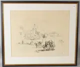 Rome and Cadaqués etching by Salvador Dalí, etching, sold Jul 2026