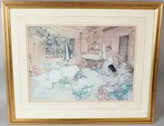 The Red Terrace Provence by William Russell Flint, print (other), offered Jul 2026