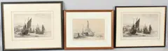 Brighton Fishing Boats on the Beach by Edward William Cooke, engraving, sold Jul 2026