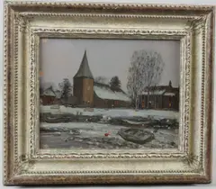 Bosham in Winter by John Foulger, oil on board, sold Jul 2026