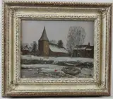 Bosham in Winter by John Foulger, oil on board, sold Jul 2026
