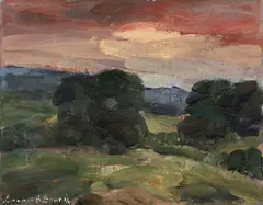 Untitled by Leonard Beard, oil, sold Nov 2024